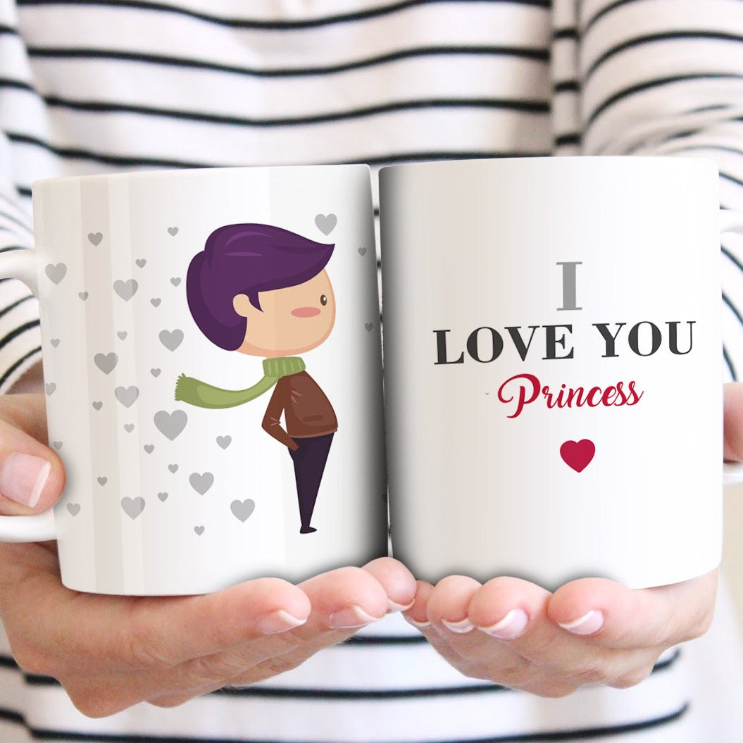 2 tazas "I love you princess, I love you more"
