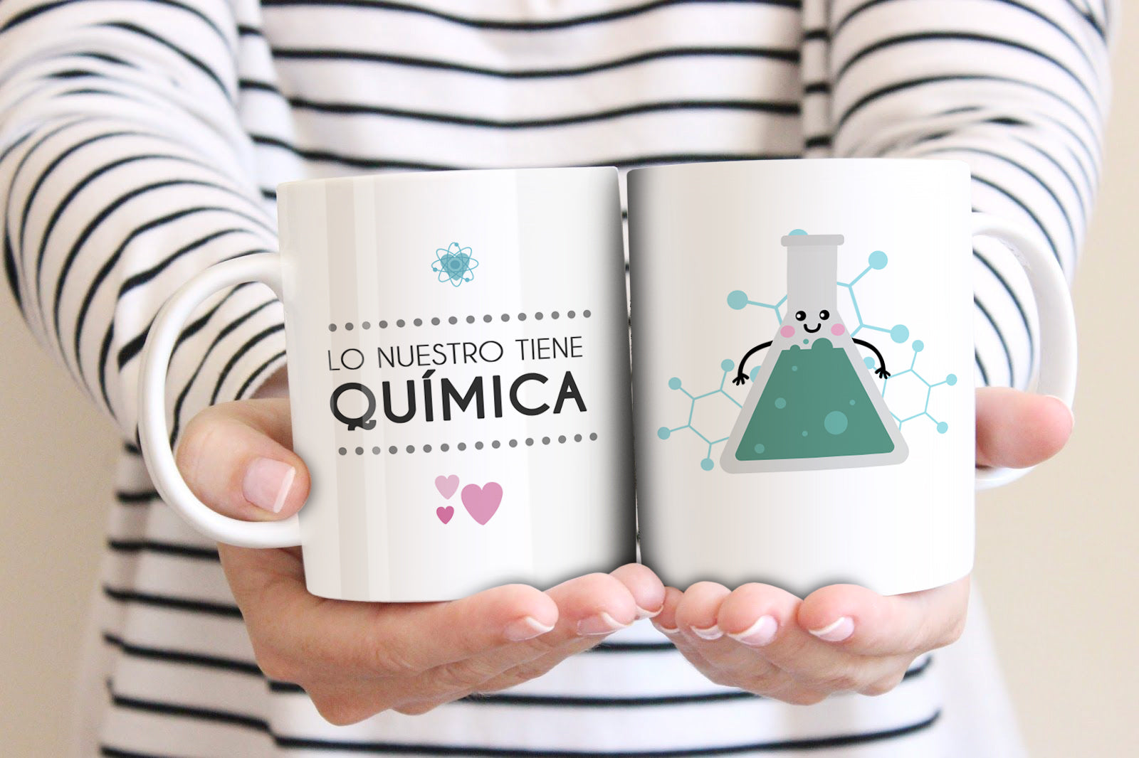 2 tazas "Lo nuestro tiene química"