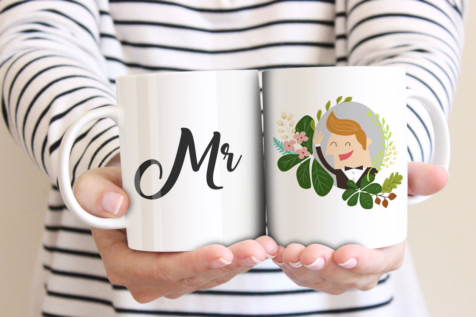2 tazas "Mr & Mrs"
