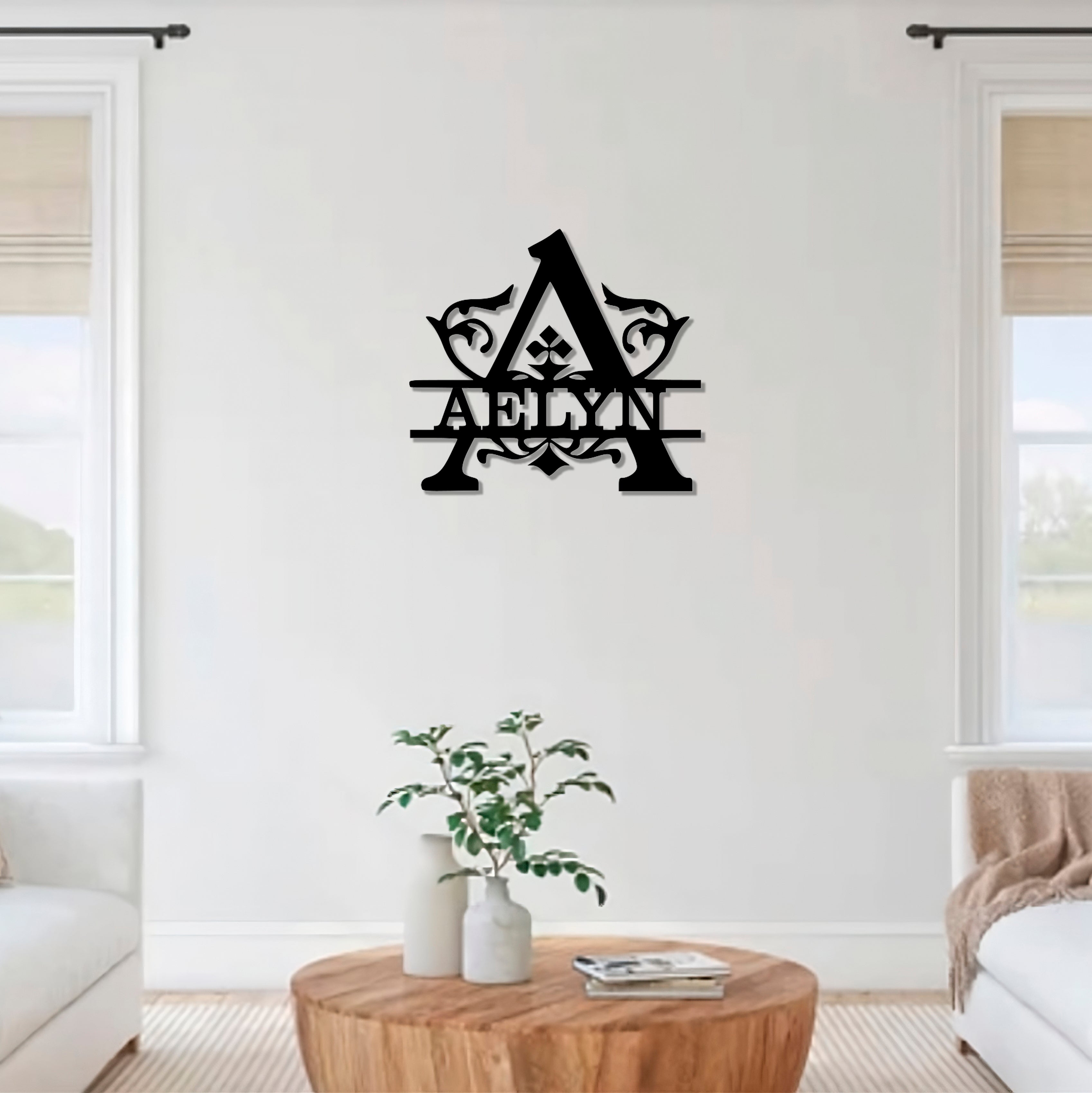 Inicial "A" gigante con Nombre