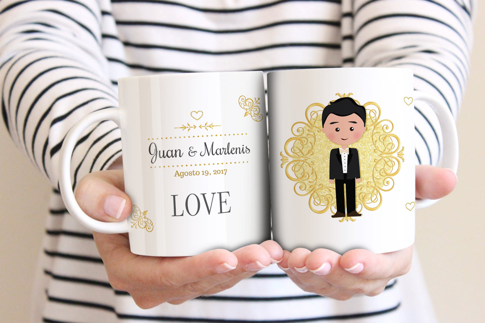 2 tazas para boda