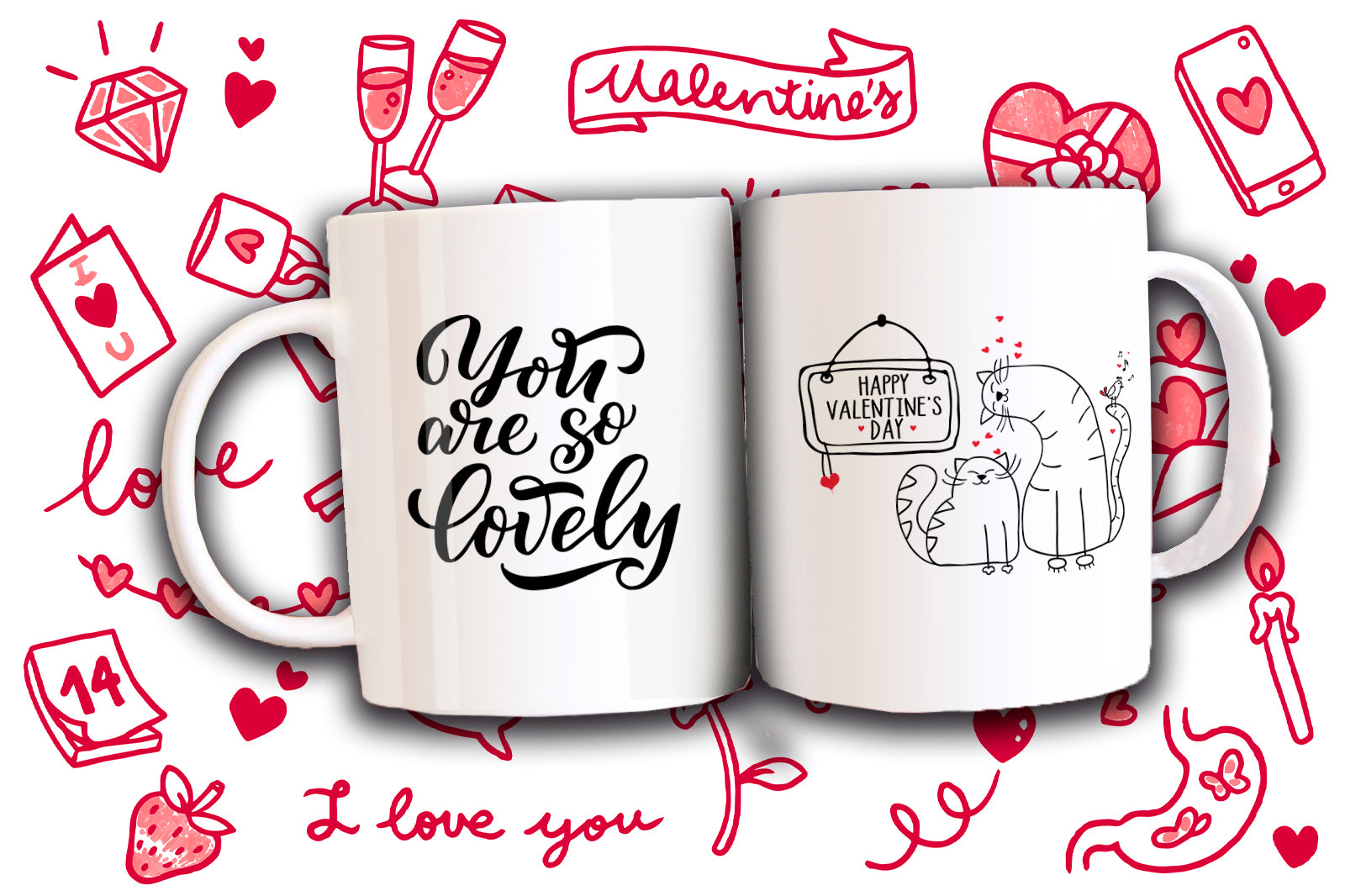 Taza San Valentín con Gatitos Adorables 6