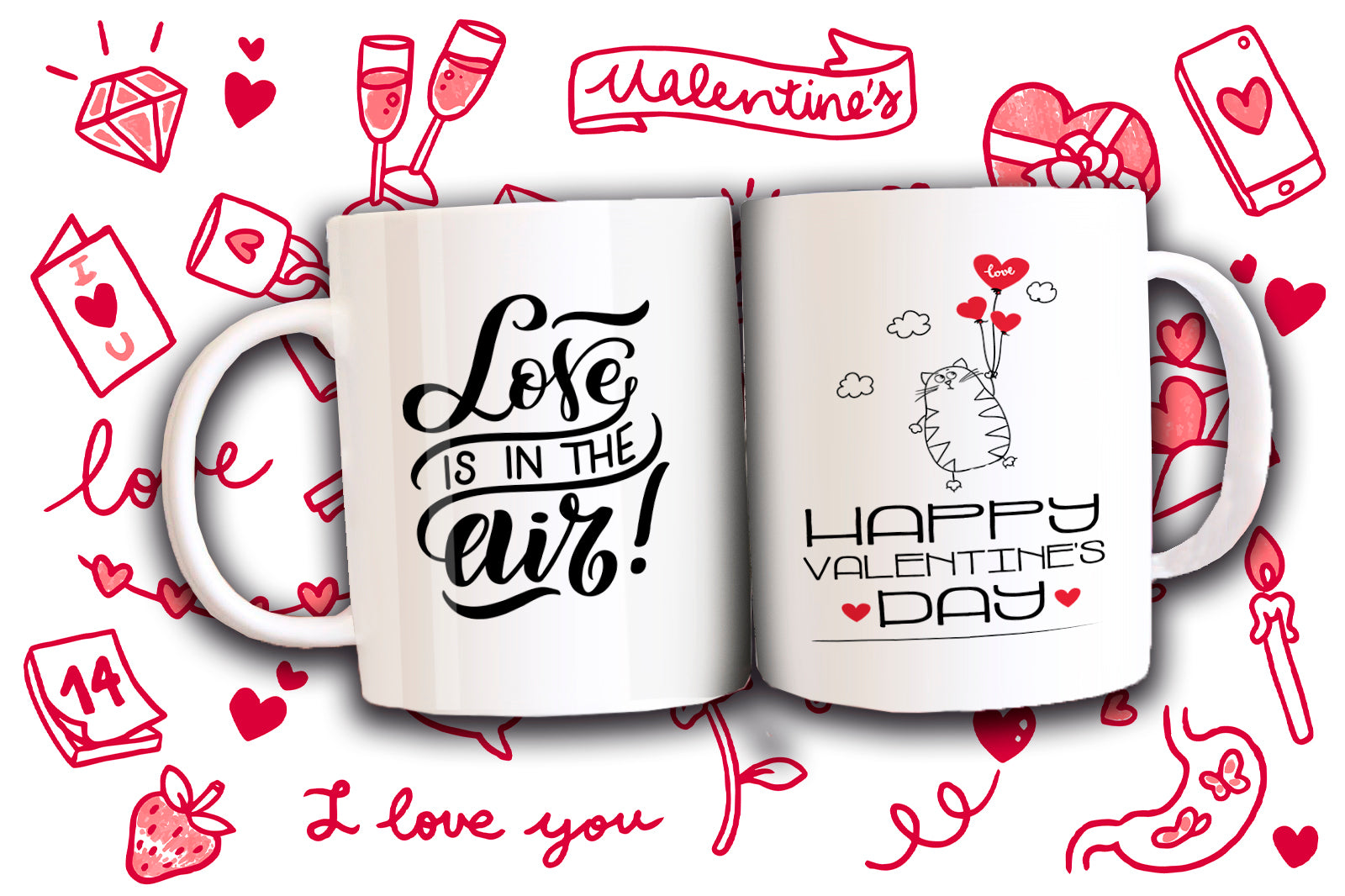 Taza San Valentín con Gatitos Adorables 7