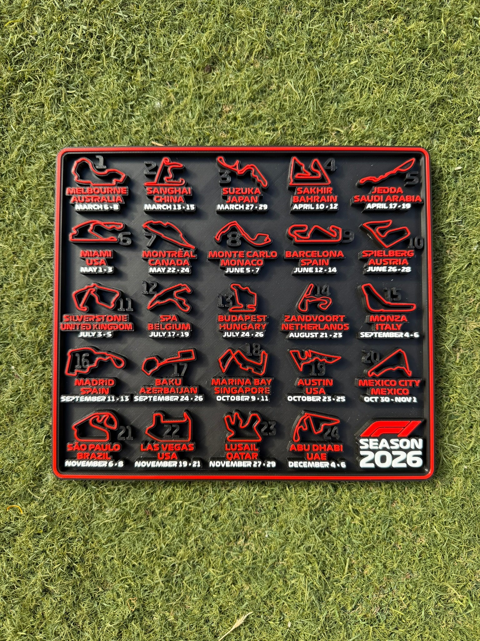 NUEVO Calendario Formula 1 2026 3D