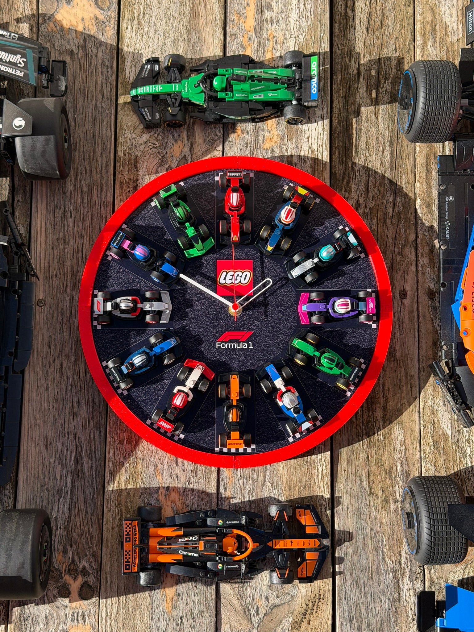 Reloj Expositor Lego F1 mini