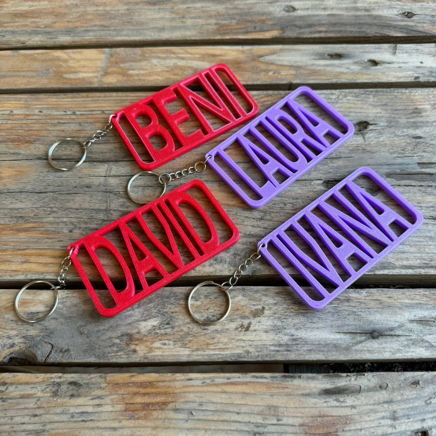 Llavero 3D Nombre personalizado