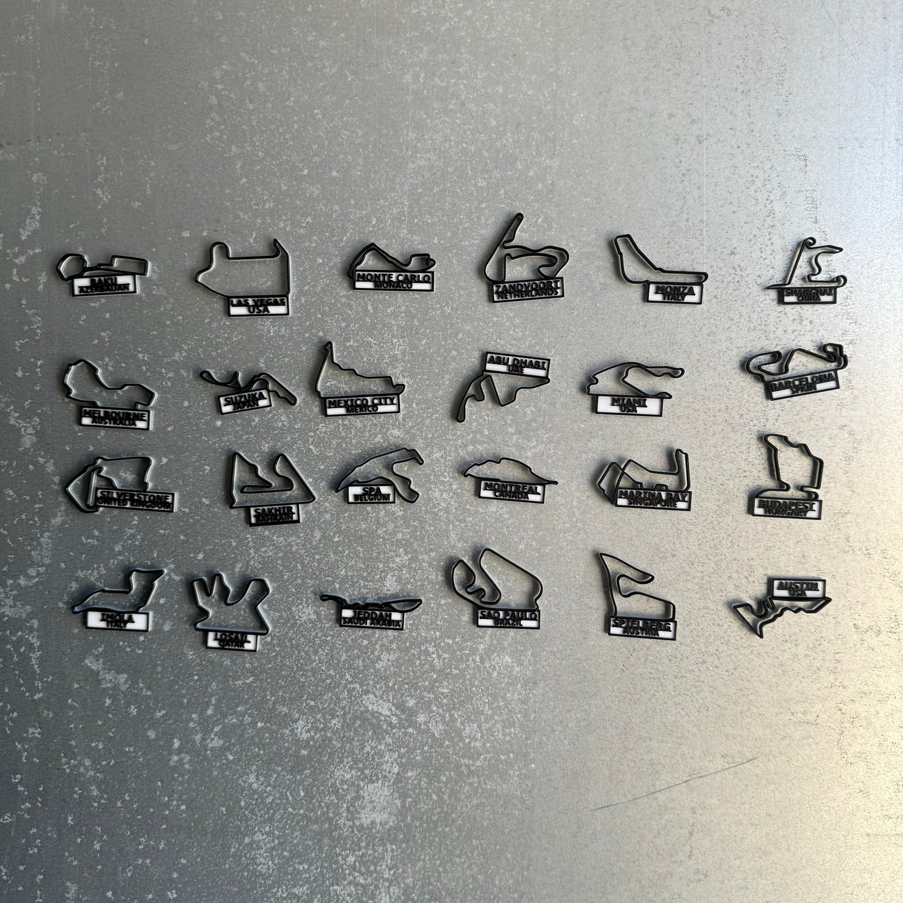 Imanes 24 circuitos de F1 2025