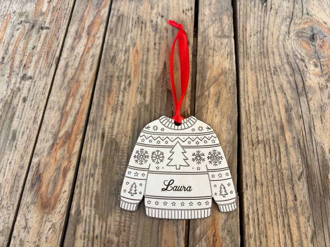 Bolas de navidad con forma de jersey