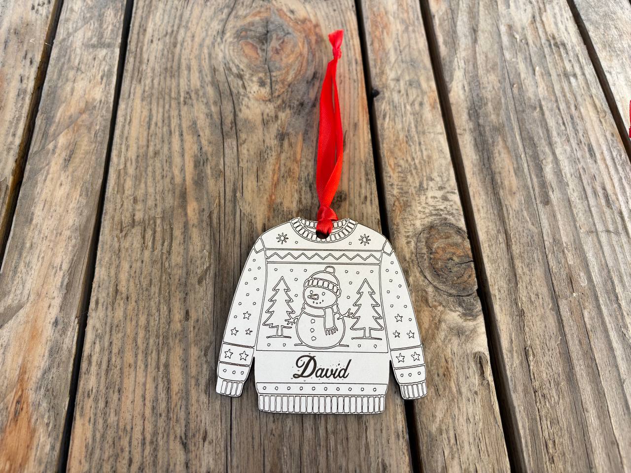 Bolas de navidad con forma de jersey