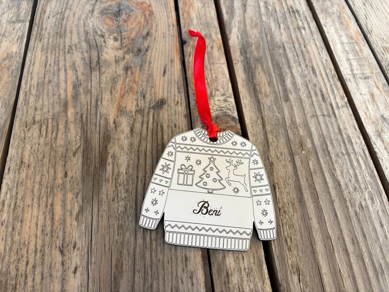 Bolas de navidad con forma de jersey