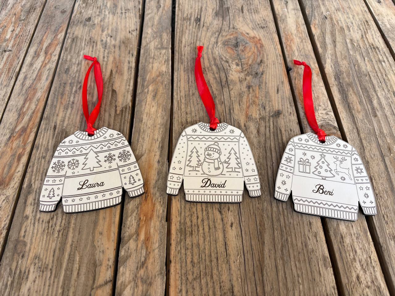 Bolas de navidad con forma de jersey